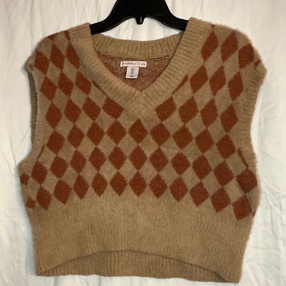 Sincerely Jules Women’s Cropped Sweater Vest size Small - Picture 2 of 10